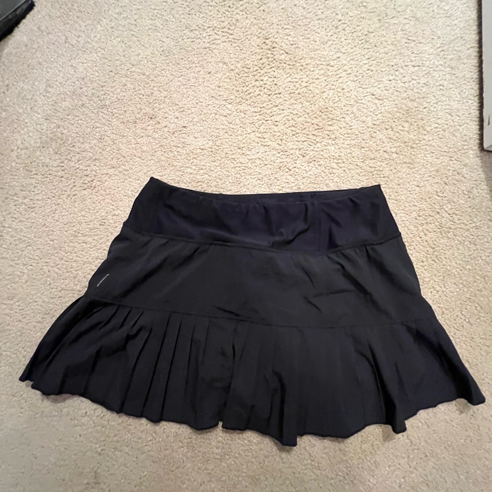 Elegant Black Pleated Skirt